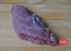 肉丝炒蒜苔的做法图解1