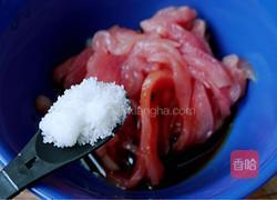 肉丝炒蒜苔的做法图解5