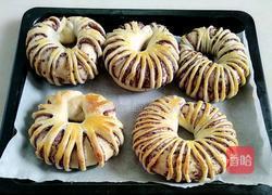 豆沙面包圈的做法图解15