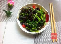 清炒木耳茼蒿的做法图解8