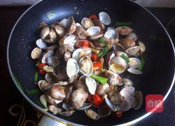 葱爆花蛤的做法图解8