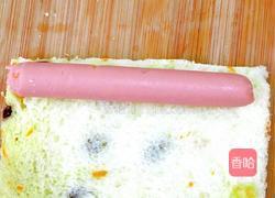 海苔香肠吐司卷的做法图解4