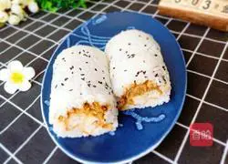 Illustration of how to make rice balls 9