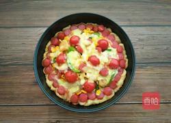 火腿虾仁披萨的做法图解18