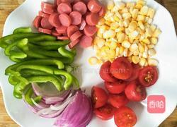 火腿虾仁披萨的做法图解4