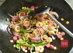 火腿虾仁披萨的做法图解5