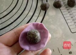 黑芝麻紫薯糯米糍的做法图解5