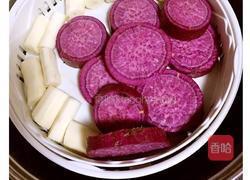 紫薯山药糯米糕的做法图解2