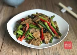 蒜苔炒猪肝的做法图解14