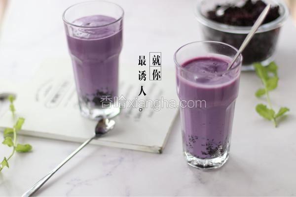 奶香紫薯血糯米糊