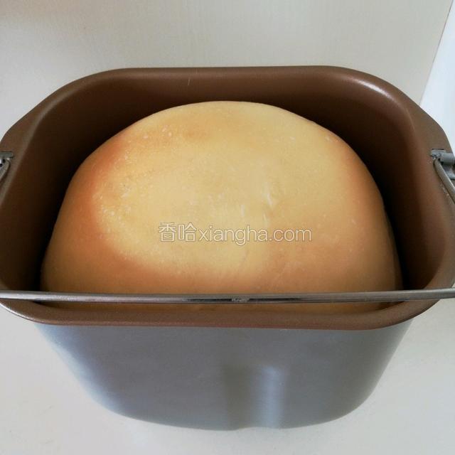 要吃软的话就提前五分钟结束程序带上手套拿出面包筒将面包放在烤架上晾凉即可。香甜软软的面包就好了。简单易做。
