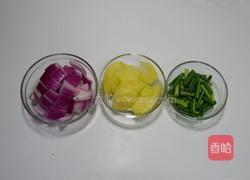 五花蒜苔土豆片的做法图解3