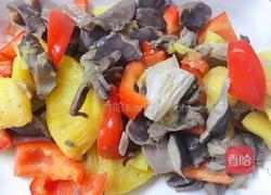 菠萝炒鸭胗的做法图解6