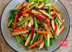 蒜苔炒豆干的做法图解9