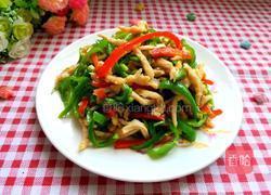 双椒炒鸡丝的做法图解1