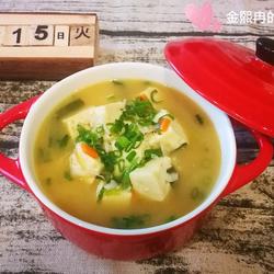 葱香虾皮豆腐汤的做法[图]