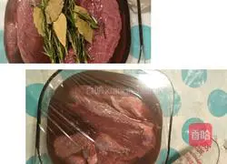 Illustration of how to make beef stew with tomatoes and red wine 1