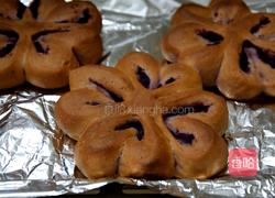 紫薯四叶草面包的做法图解18