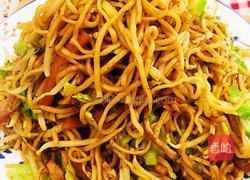 孜然肉丝炒细面的做法图解6