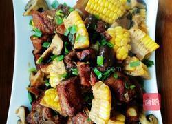 香菇玉米烧排骨的做法图解7