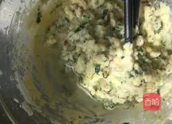 Illustration of how to make vegetable cod cakes 6