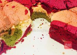 三色戚风蛋糕的做法图解15