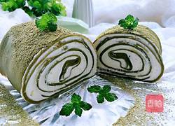 抹茶毛巾卷的做法图解1