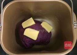 紫薯麻薯夹心软欧的做法图解2