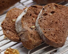 1分鐘教你做無(wú)添加巧克力核桃面包