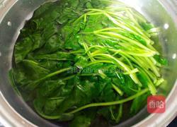 麻酱拌菠菜的做法图解3