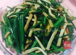 韭菜花炒豆干的做法图解5