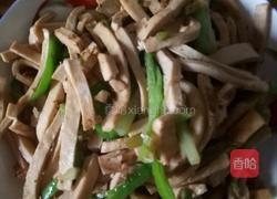 青椒炒豆腐干的做法图解3