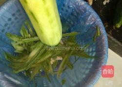 烟熏肉炒角瓜的做法图解1