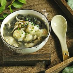 快手早餐，鸡丝紫菜小云吞的做法[图]