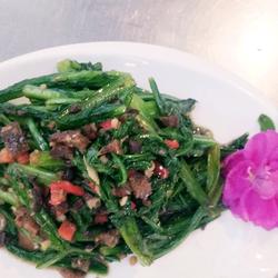 豆豉鲮鱼油麦菜的做法[图]