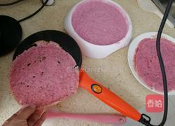 火龙果酵素果泥奶油千层的做法图解3