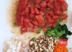 蔬菜五彩浇汁面的做法图解1