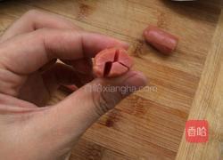 西蓝花炒脆肠的做法图解3