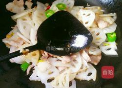 莲藕炒肉的做法图解7
