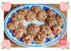 葱末肉丸蒸蛋的做法图解12