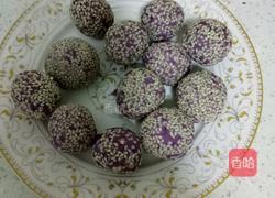 紫薯芝麻球的做法图解3