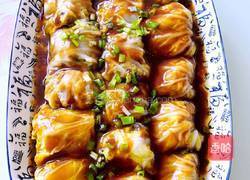 蒸白菜肉卷的做法图解4