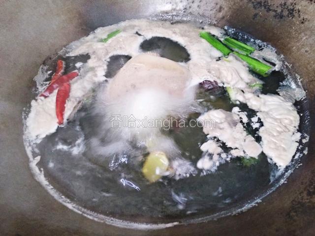 水开后撇去浮末
