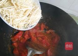 西红柿炒金针菇（下饭必备）的做法图解4
