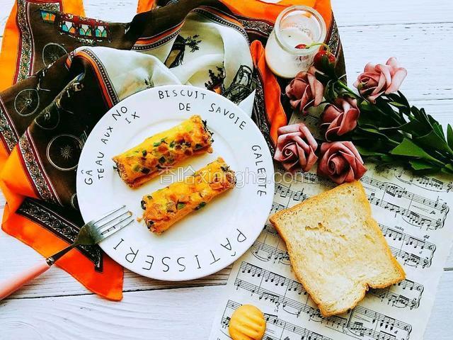 5分钟快手早餐吐司卷