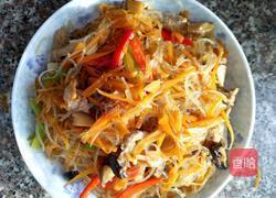 胡萝卜瘦肉炒粉丝的做法图解14