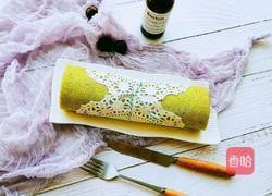 天然色素菠菜蛋糕卷的做法图解8