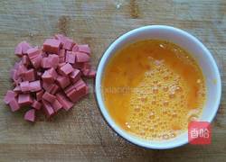 青椒火腿炒蛋的做法图解4