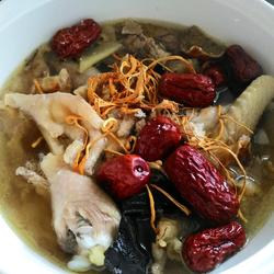 灵芝花胶虫草花炖鸡的做法[图]