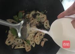 莲藕木耳炒肉的做法图解10